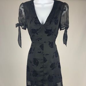J.O.A Nordtsrom Small BLK layered dress